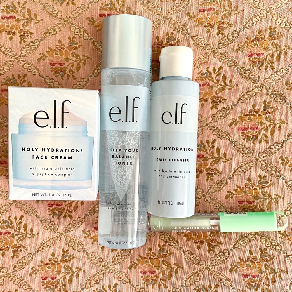 elf cosmetics hydrating face skincare bundle set💧